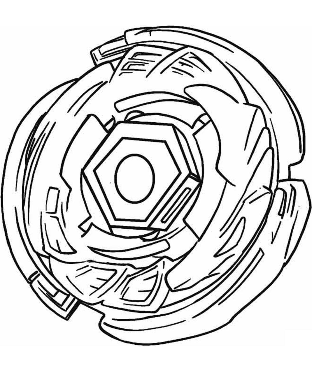 A Beyblade Coloring Page - Free Printable Coloring Pages for Kids