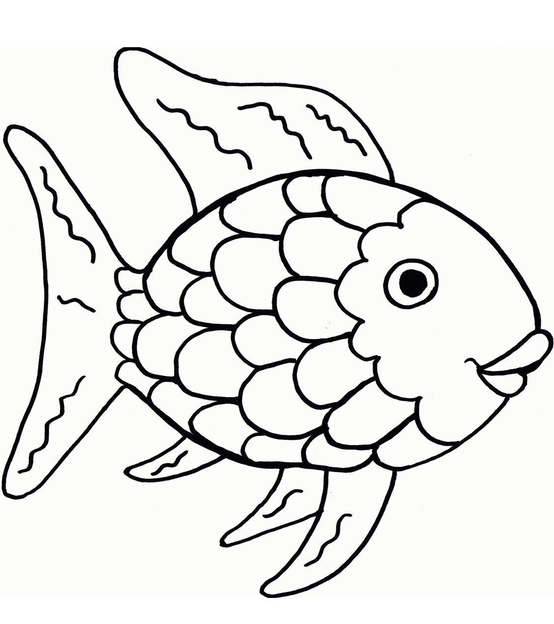 The Rainbow Fish Coloring Page   Free Printable Coloring Pages for ...