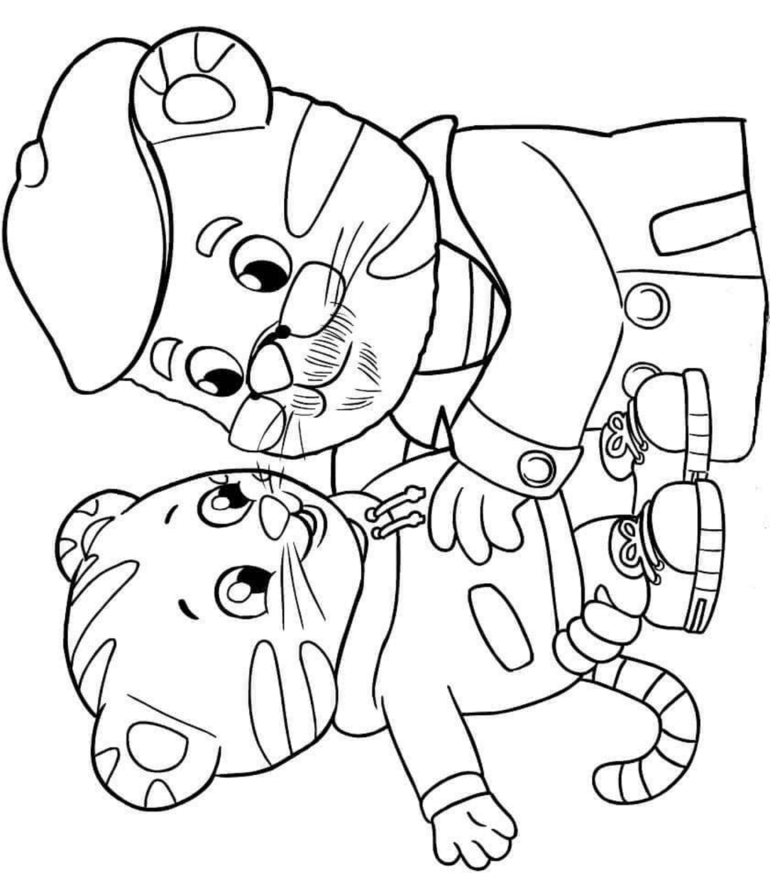 Daniel And Grandpa Coloring Page - Free Printable Coloring Pages for Kids