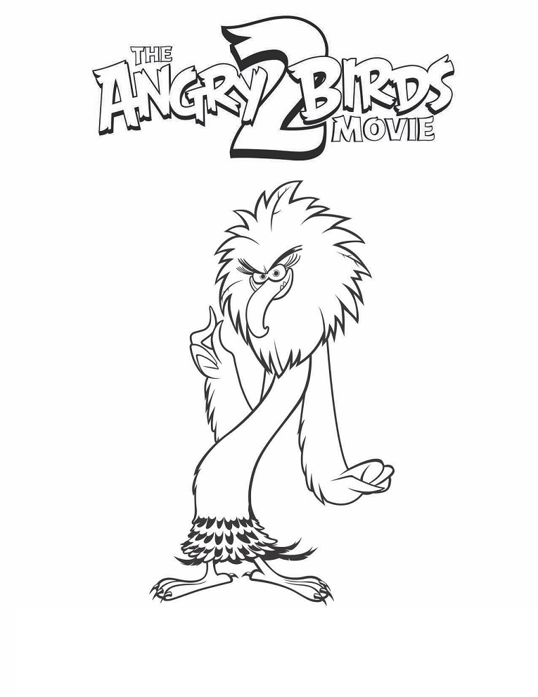 Zeta Angry Birds 2 Coloring Page Free Printable Coloring Pages For Kids