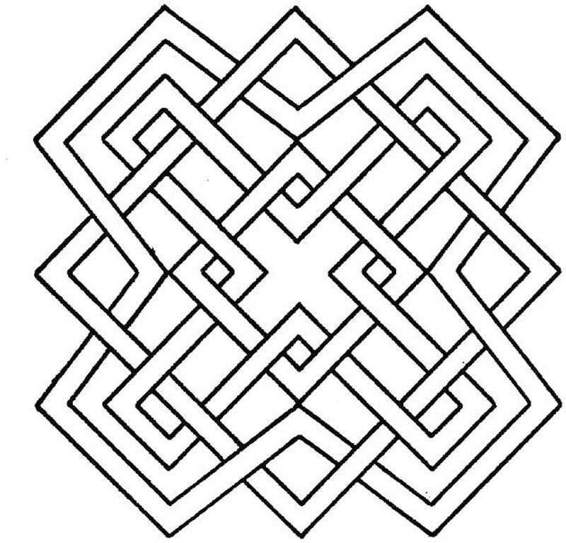 Simple Geometric Coloring Page Free Printable Coloring Pages For Kids