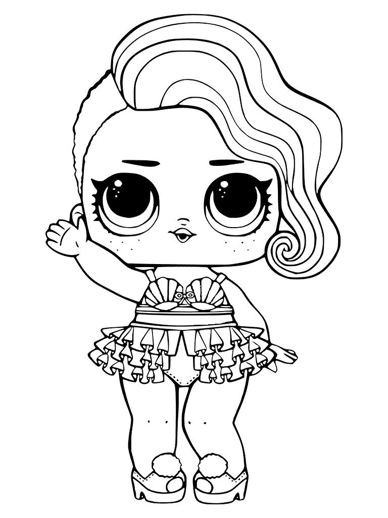 Treasure LOL Surprise Doll Coloring Page   Free Printable Coloring ...