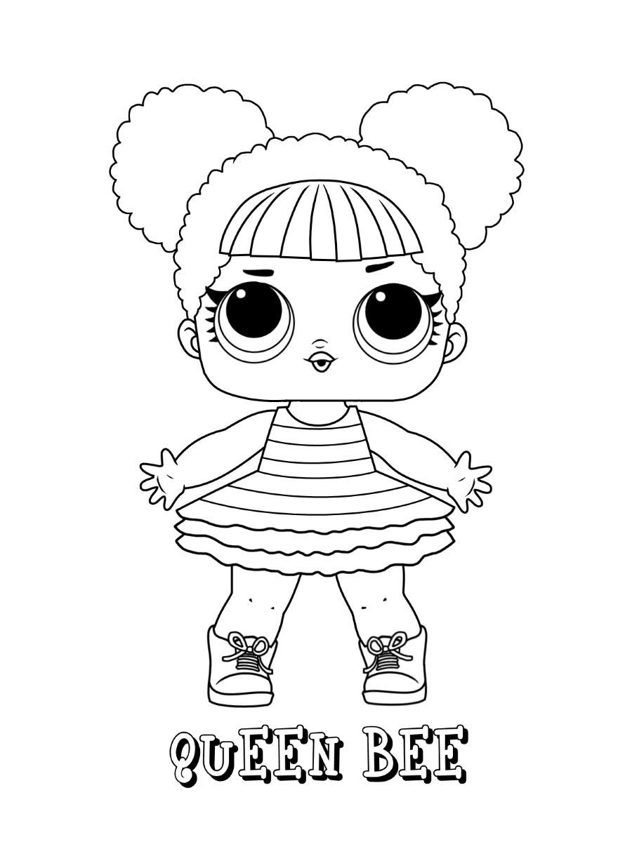 Queen Bee Lol Doll Coloring Page   Free Printable Coloring Pages ...