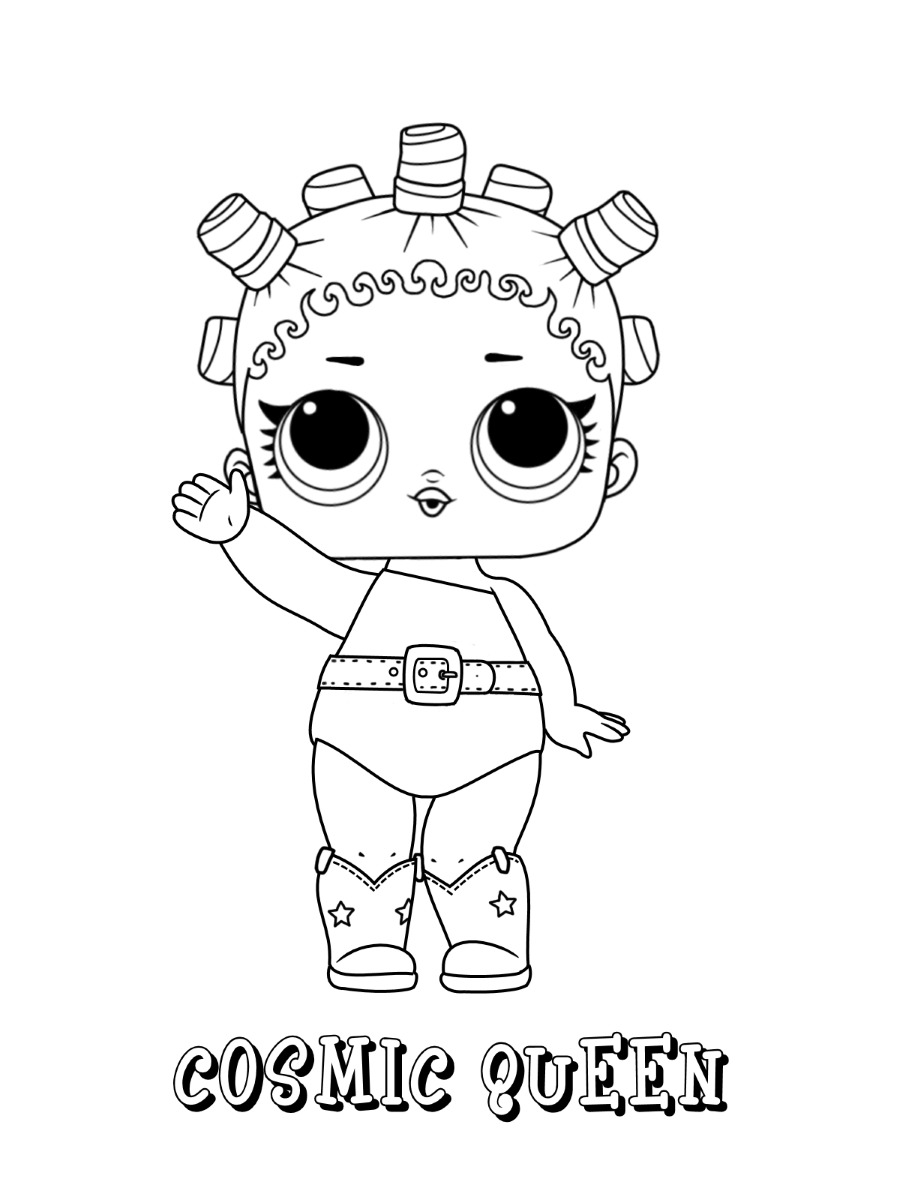 Fancy Lol Doll Coloring Page - Free Printable Coloring Pages for Kids