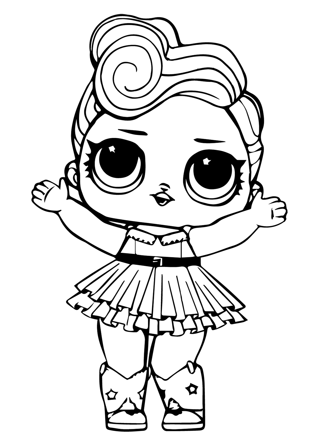 Luxe Lol Doll Coloring Page   Free Printable Coloring Pages for Kids