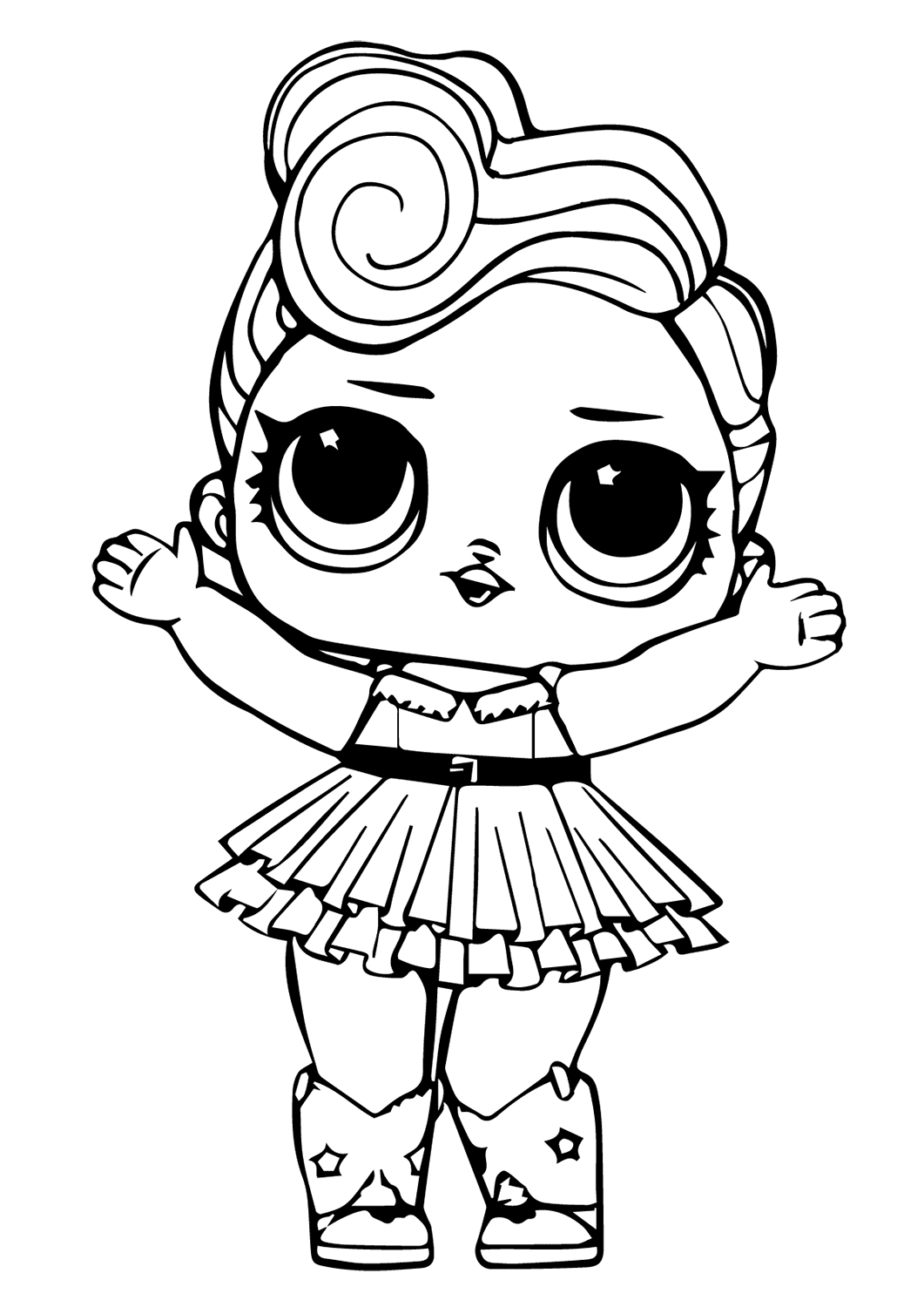 Unicorn Lol Doll Coloring Page Free Printable Coloring Pages For Kids