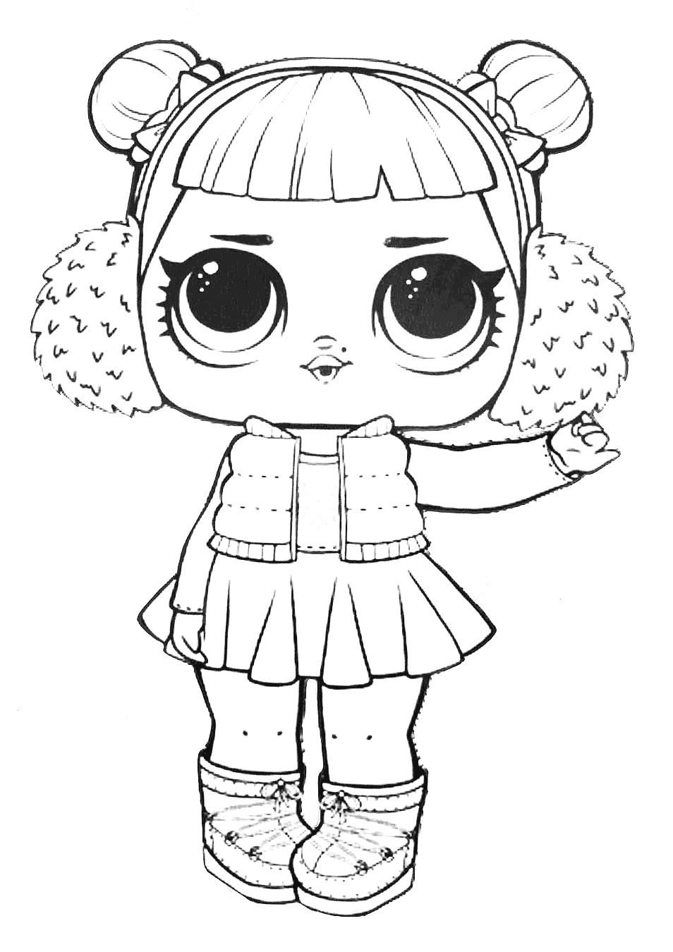 Snow Angel Lol Doll Coloring Page   Free Printable Coloring Pages ...