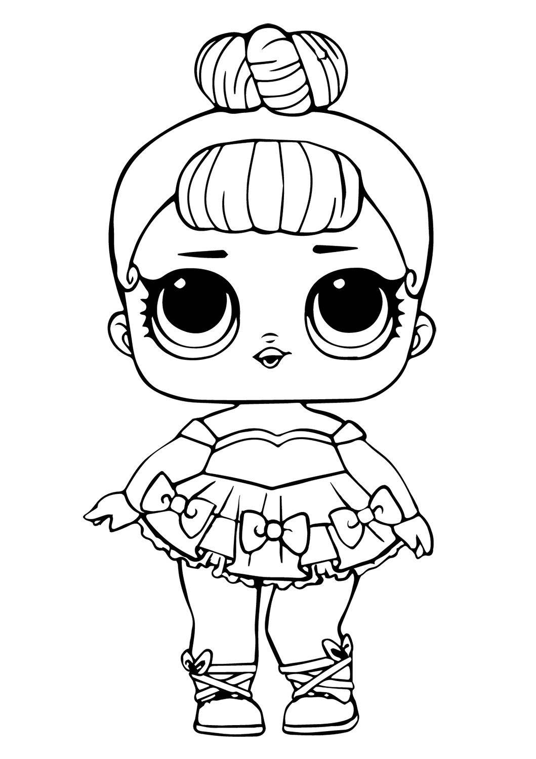 Bon Bon Lol Doll Coloring Page - Free Printable Coloring Pages for Kids