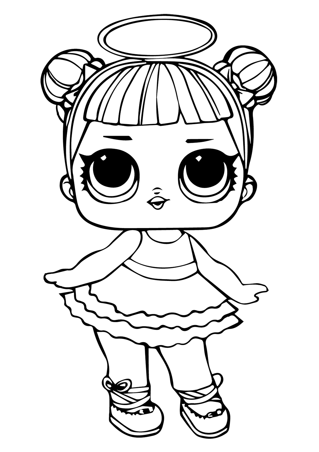 Sugar Lol Doll Coloring Page - Free Printable Coloring Pages for Kids