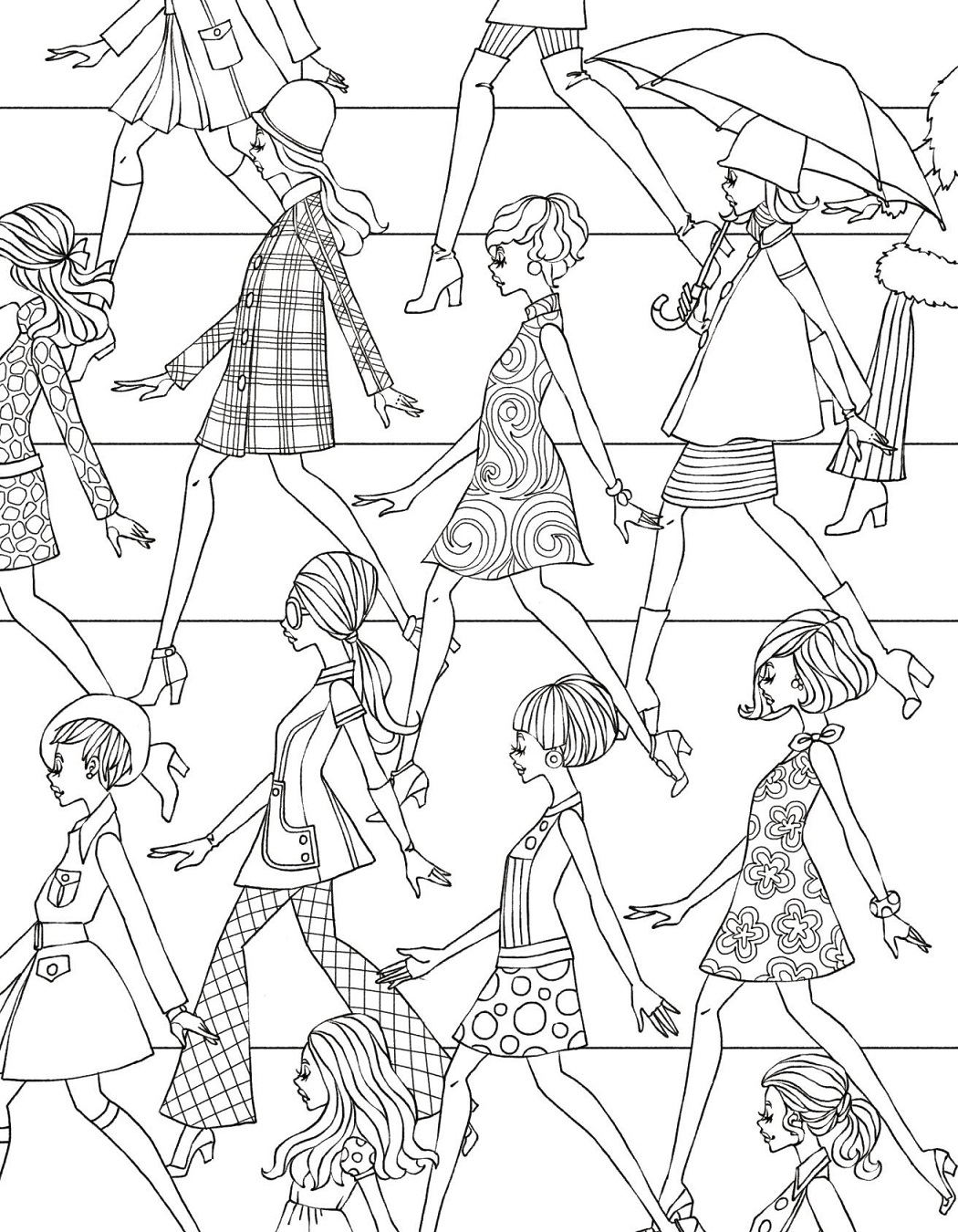 Girl Teenage Coloring Page - Free Printable Coloring Pages for Kids