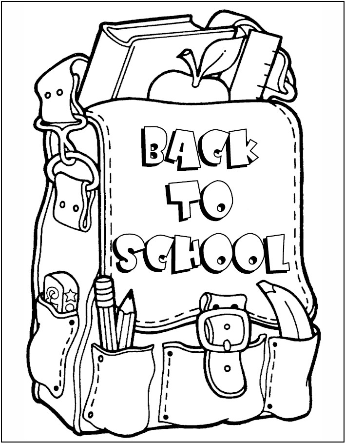 Backpack Coloring Pages - GetColoringPages.com