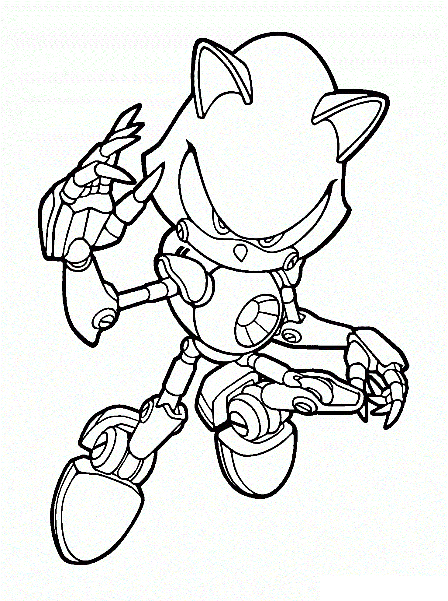 Download Metal Sonic Coloring Page Free Printable Coloring Pages For Kids