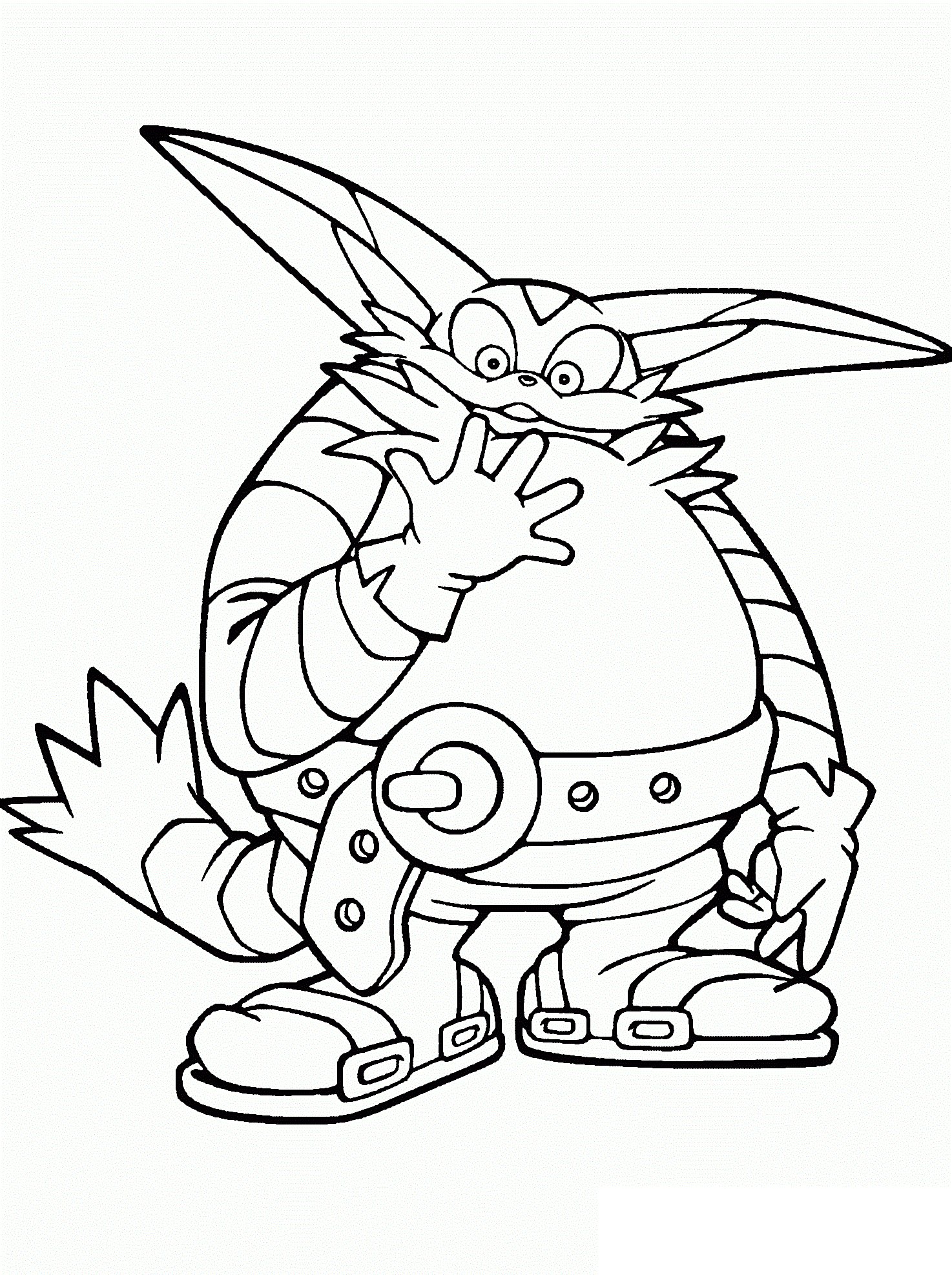 Sonic Eggman Coloring Pages