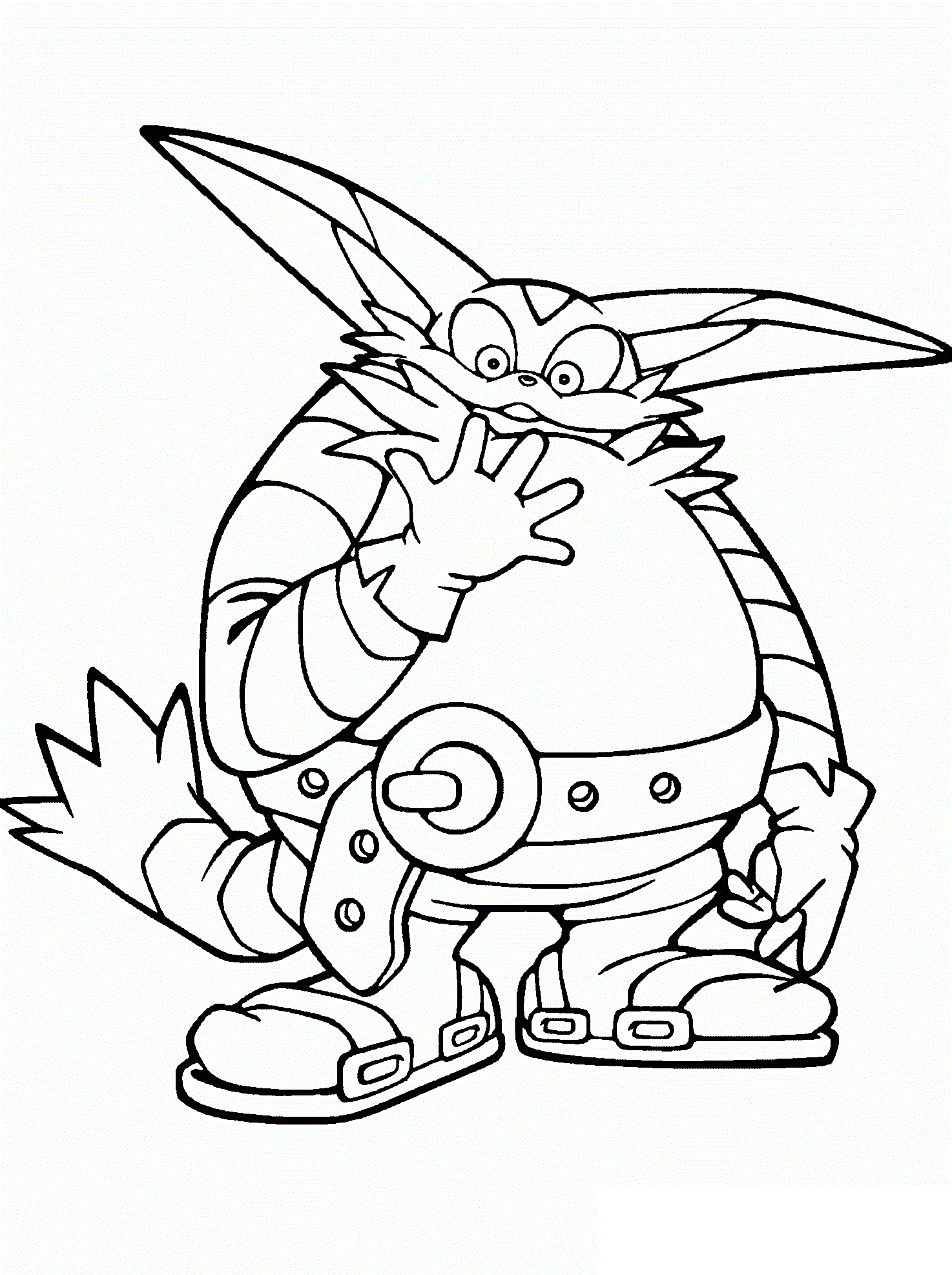 Strong Doctor Eggman Coloring Page Free Printable Coloring Pages For Kids