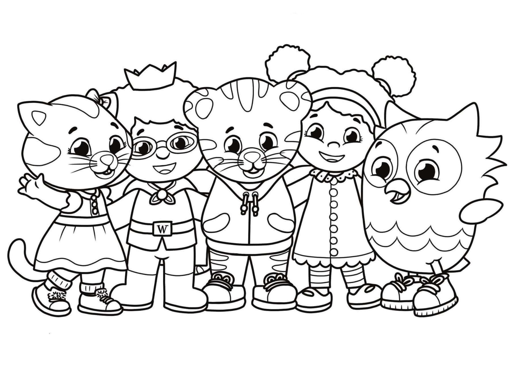 Be My Neighbor Daniel Tiger Coloring Page   Free Printable ...