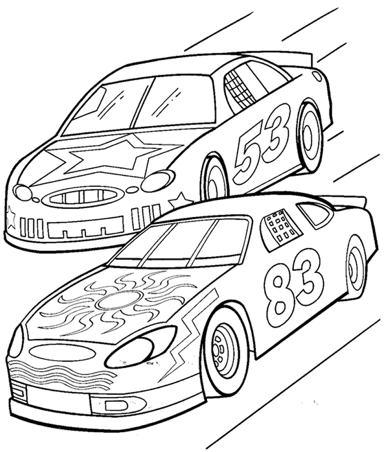 Cars In A Race