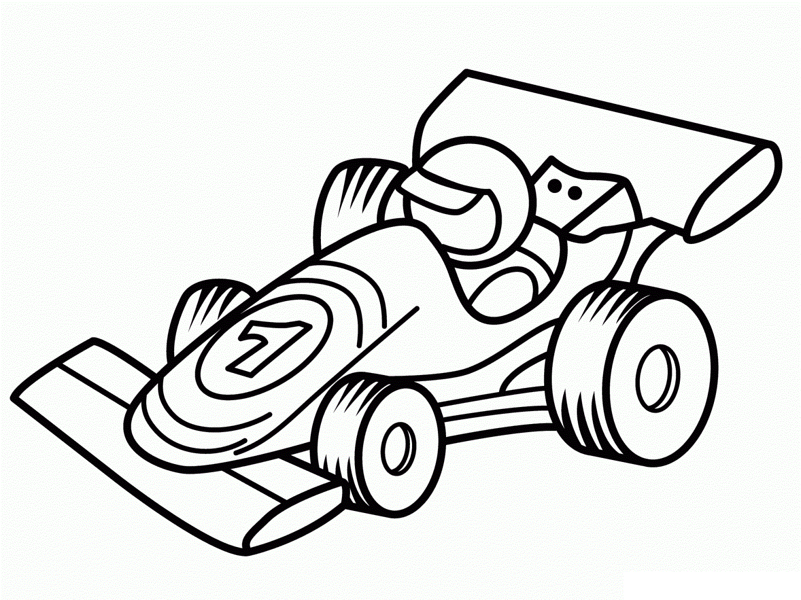 Little Formula Racing Car Coloring Page Free Printable Coloring Pages For Kids