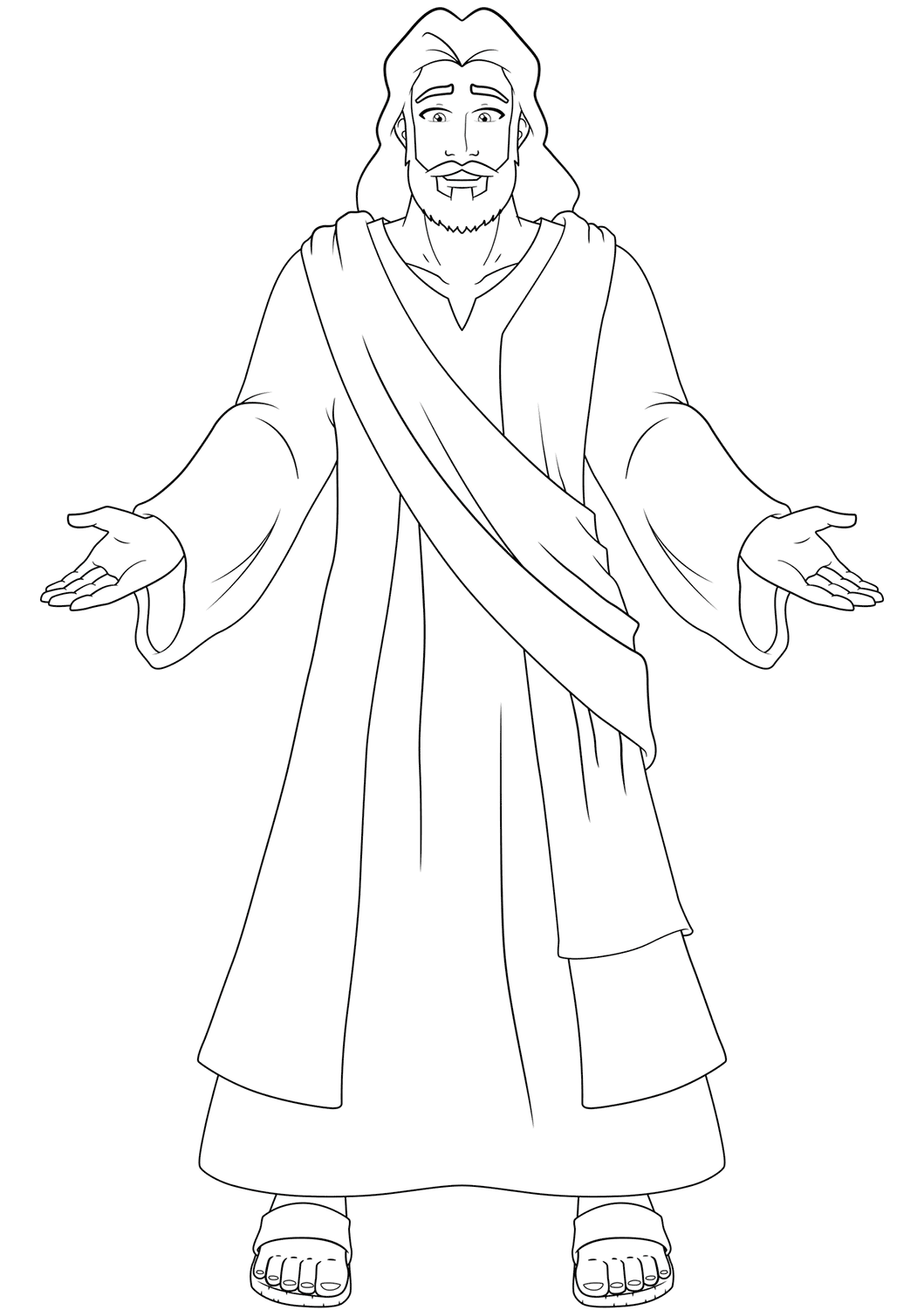 Jesus And Children Coloring Pages