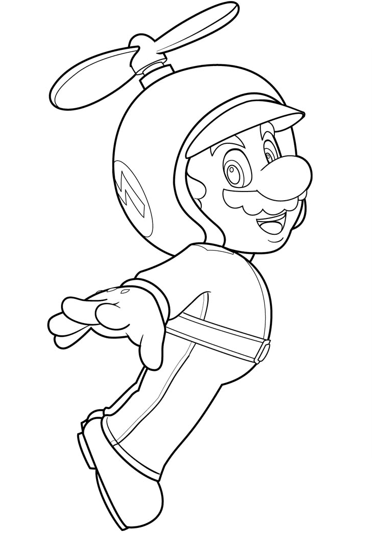 all super mario characters coloring pages