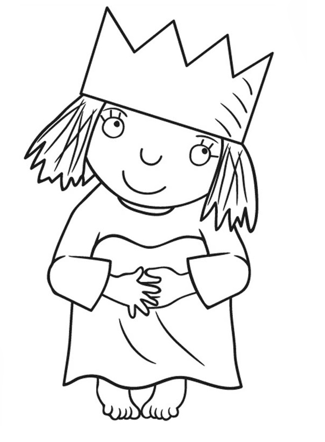 64 Coloring Pages Little Princess  Best Free