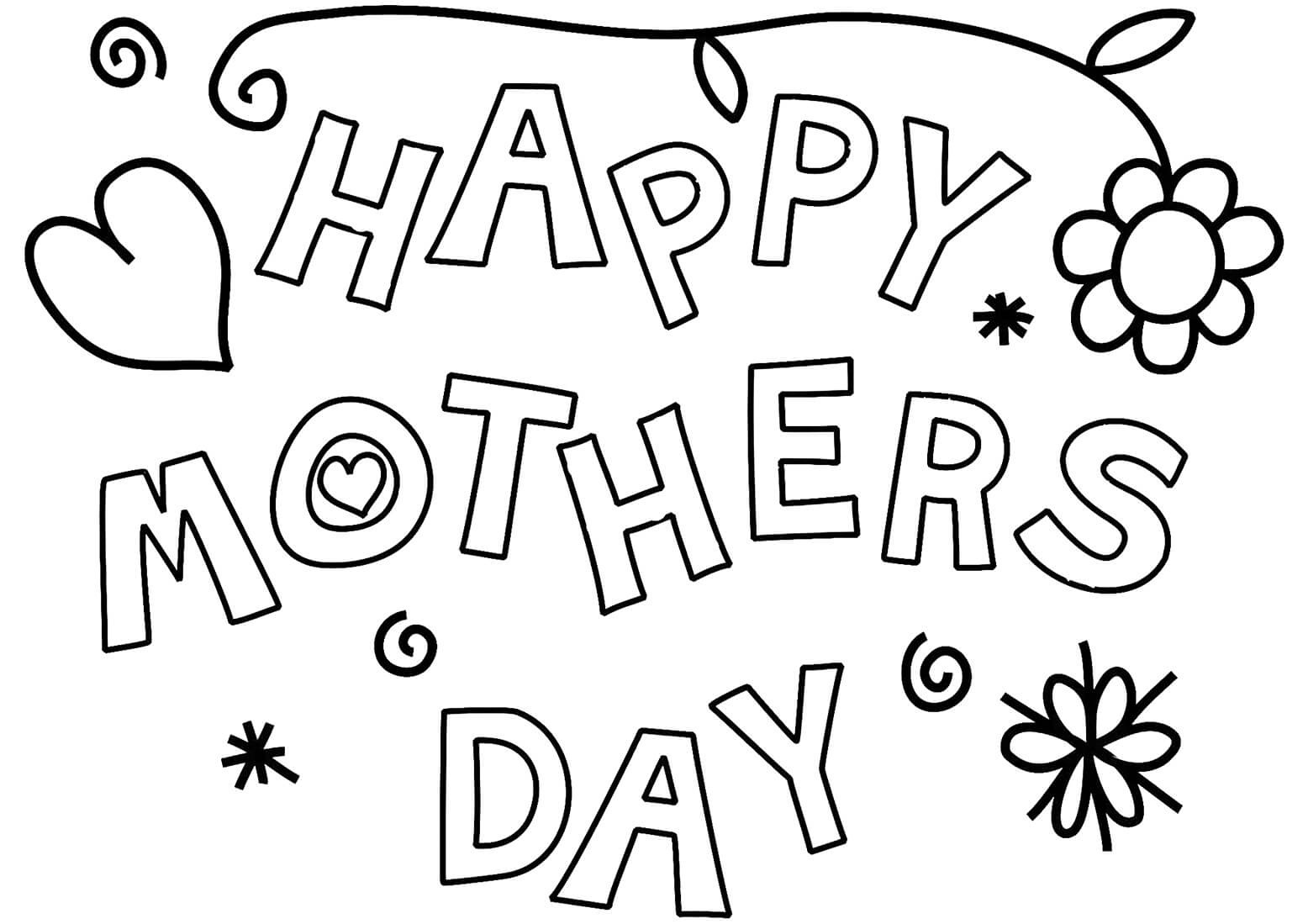 Happy Mother's Day Coloring Page   Free Printable Coloring Pages ...