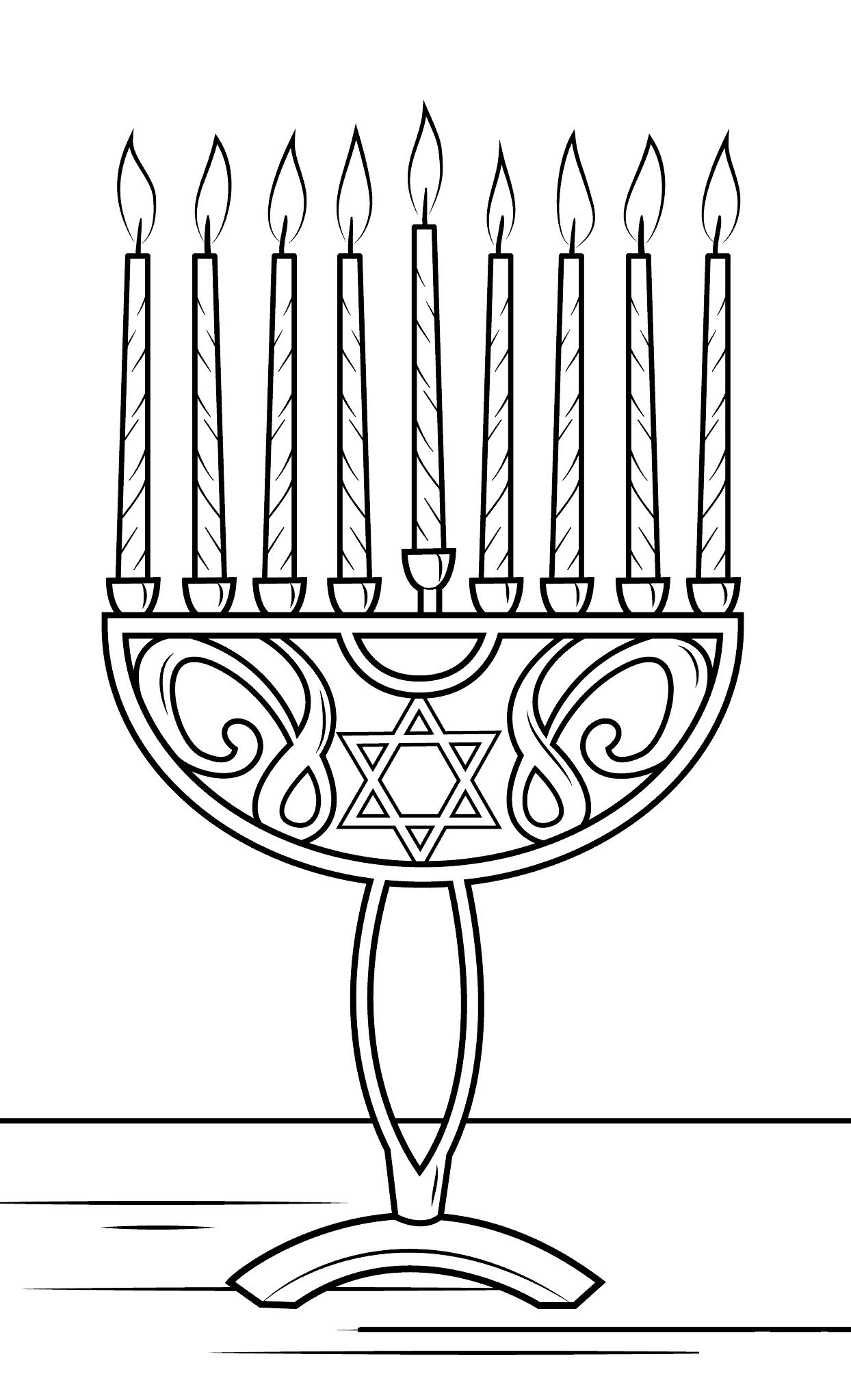hanukkah coloring pages to print