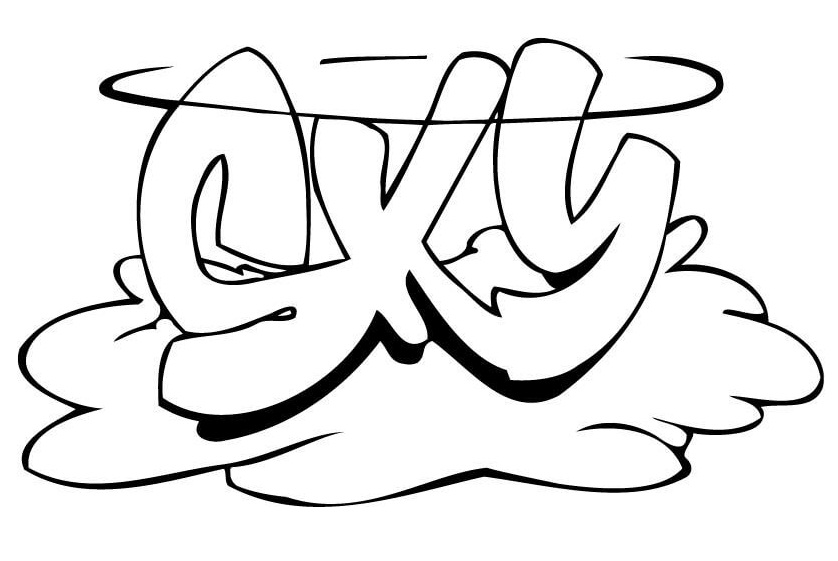 Download Sky Graffiti Coloring Page - Free Printable Coloring Pages ...