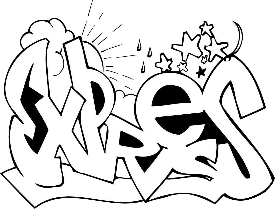 expres graffiti coloring page free printable coloring pages for kids