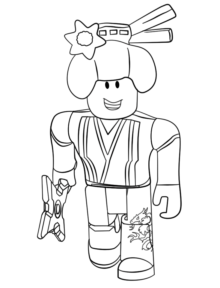 Roblox Noob Fight Render Coloring Page - Free Printable Coloring Pages