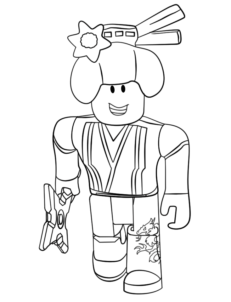 Roblox Coloring Book Online / Roblox Character Coloring Pages For Kids