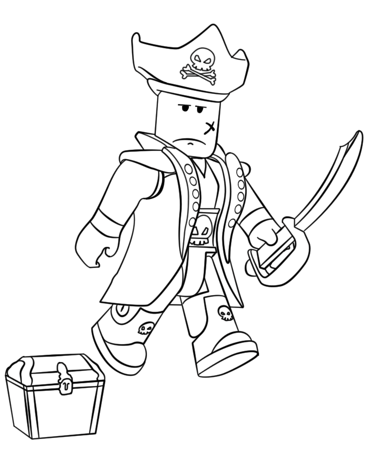 Download Roblox Pirate Coloring Page - Free Printable Coloring Pages for Kids