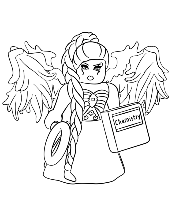 roblox character colouring pages