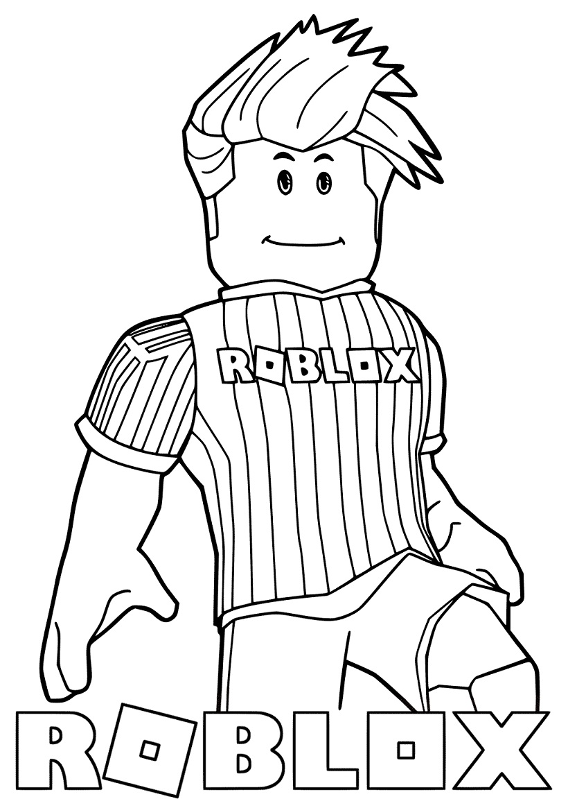 Roblox Footballer Coloring Page Free Printable Coloring Pages for Kids
