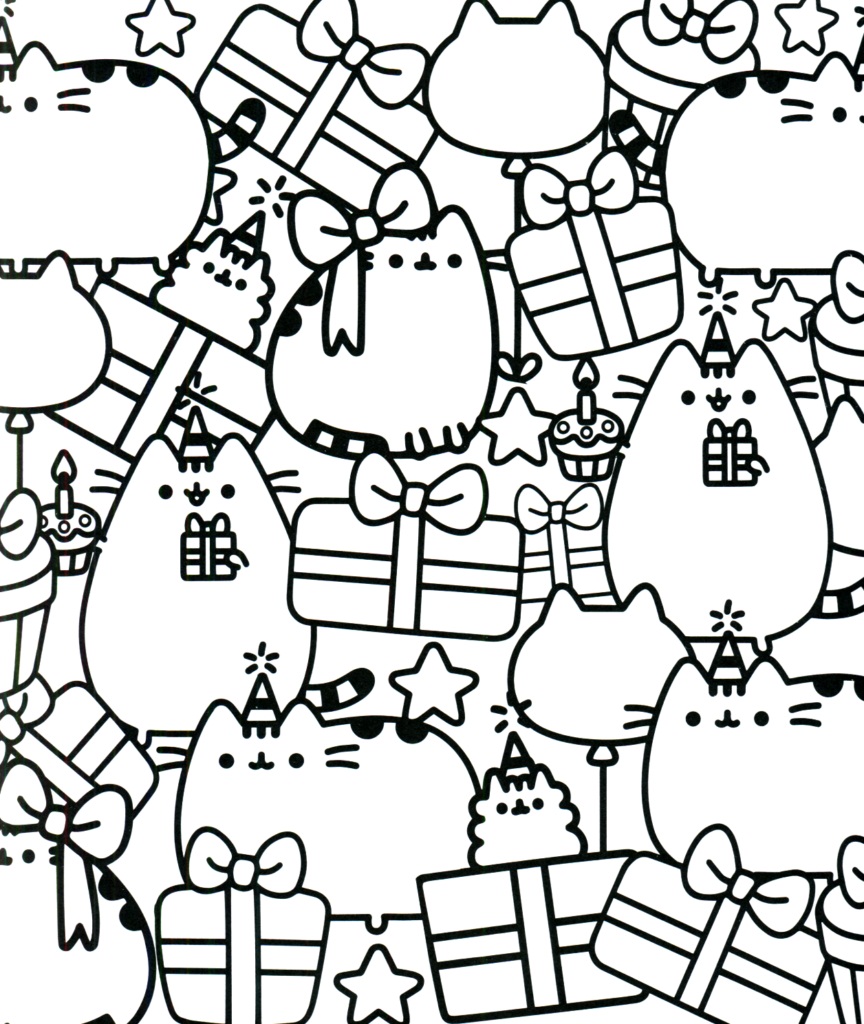 Featured image of post Pusheen Coloring Pages Birthday You can now print this beautiful pusheen cake happy birthday coloring page or color online for free