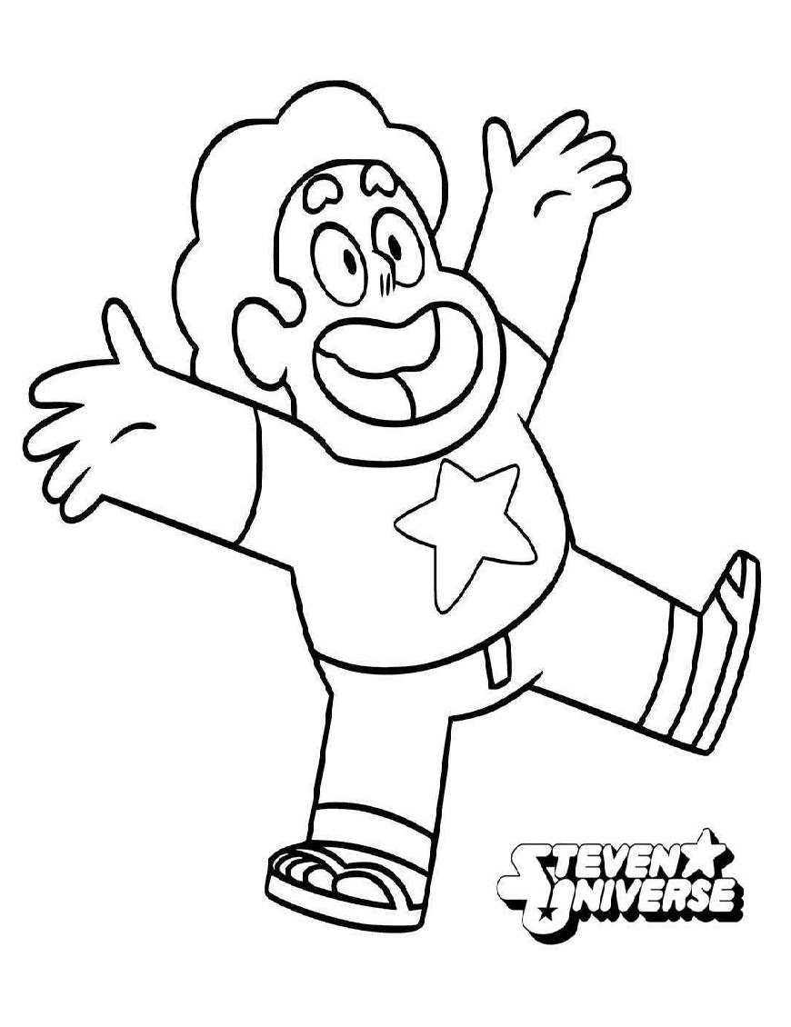 Download Happy Steven Universe Coloring Page Free Printable Coloring Pages For Kids