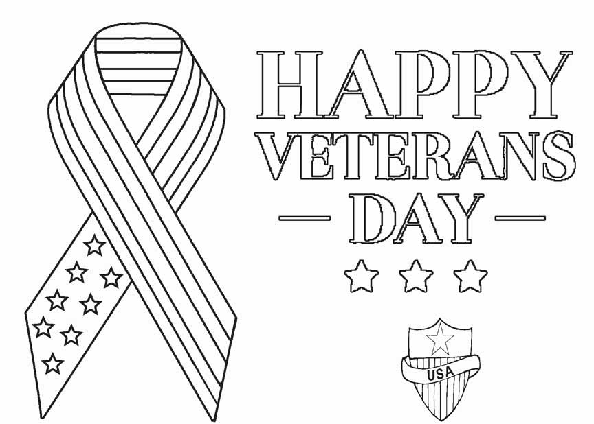 Happy Veterans Day Coloring Page Free Printable Coloring Pages For Kids