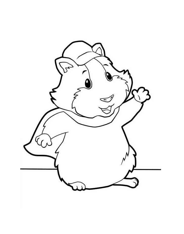 Linny The Guinea Pig Coloring Page - Free Printable Coloring Pages for Kids
