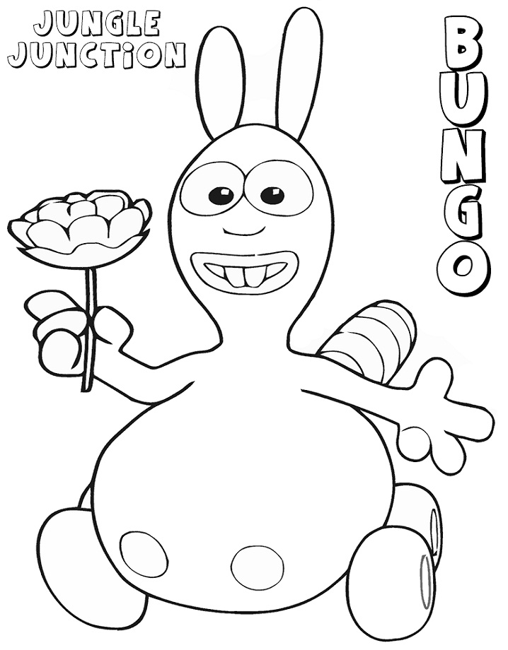Bungo From Jungle Junction Coloring Page - Free Printable Coloring