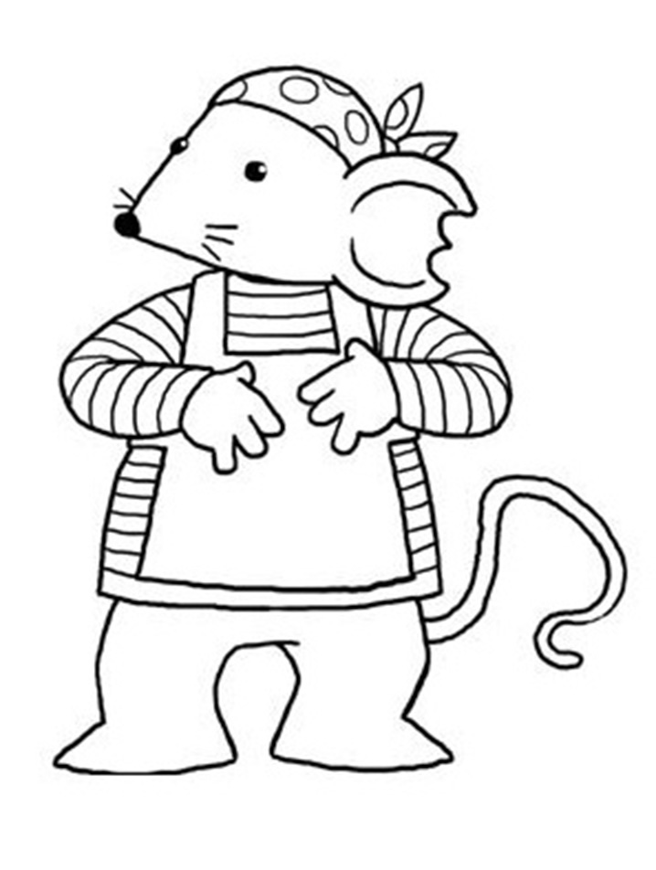 rastamouse coloring page in black and white