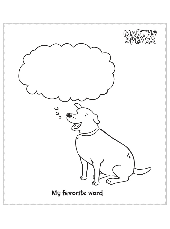 free martha speaks coloring pages