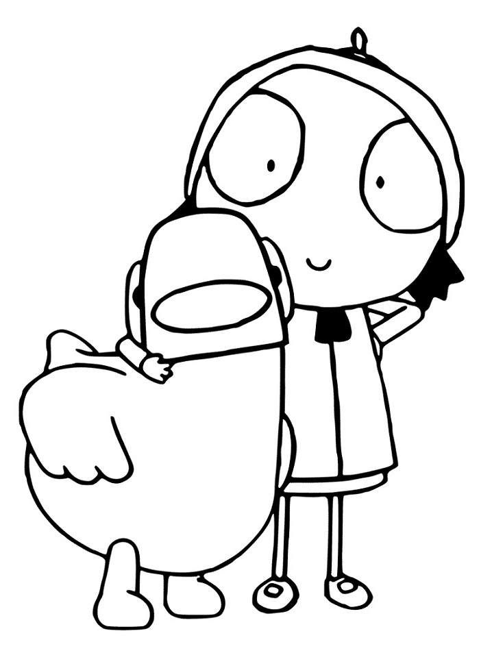 Download Sarah And Duck Coloring Pages Free Printable Coloring Pages For Kids