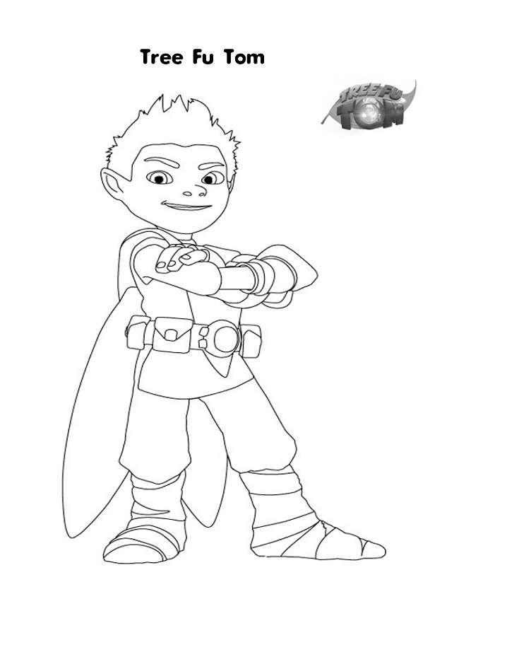 Tom From Tree Fu Tom Coloring Page Free Printable Coloring Pages For Kids