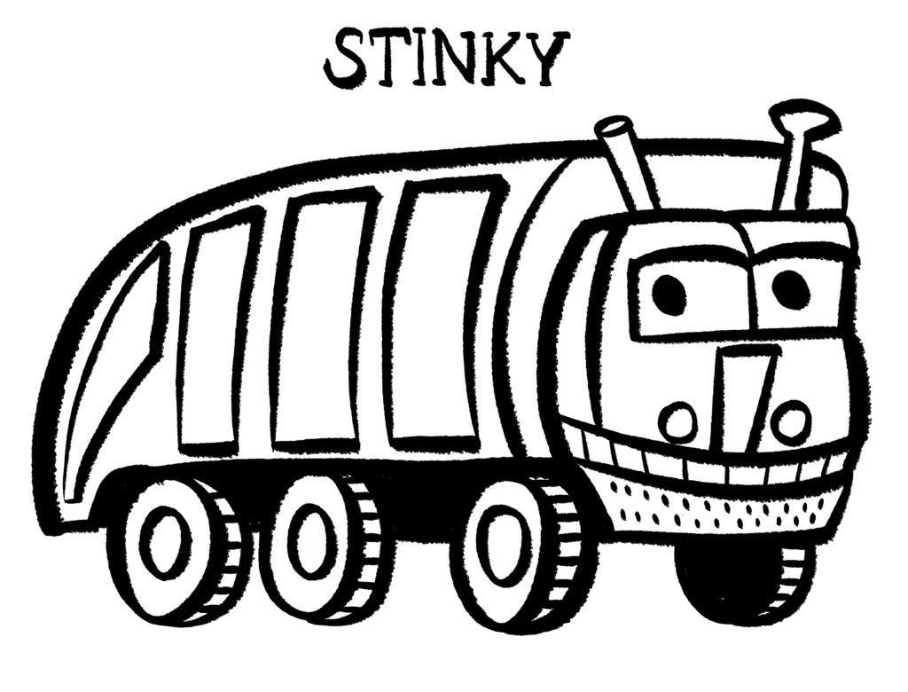 14 Awesome Stinky and dirty coloring pages for Girl