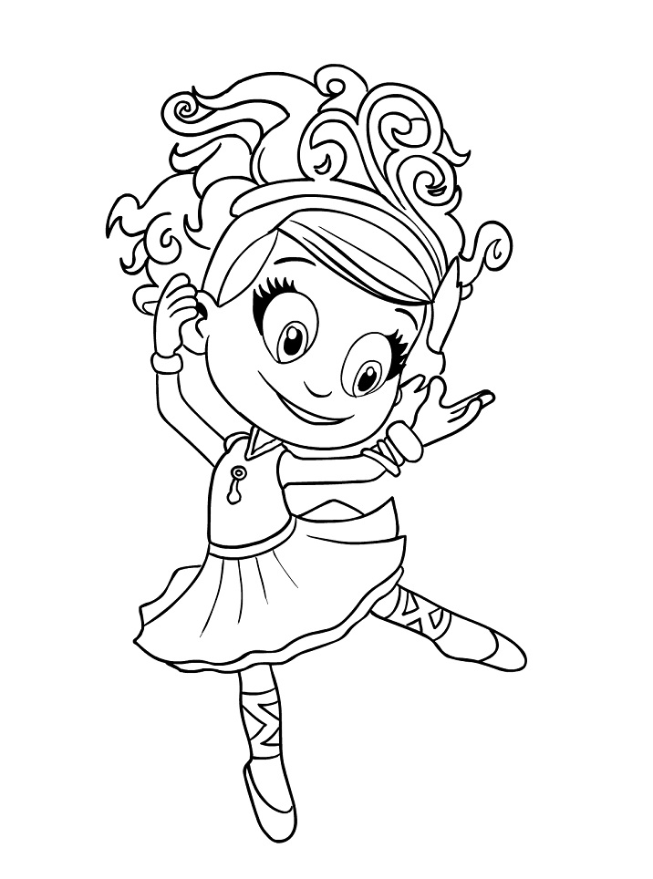 Luna Petunia Coloring Page - Free Printable Coloring Pages for Kids