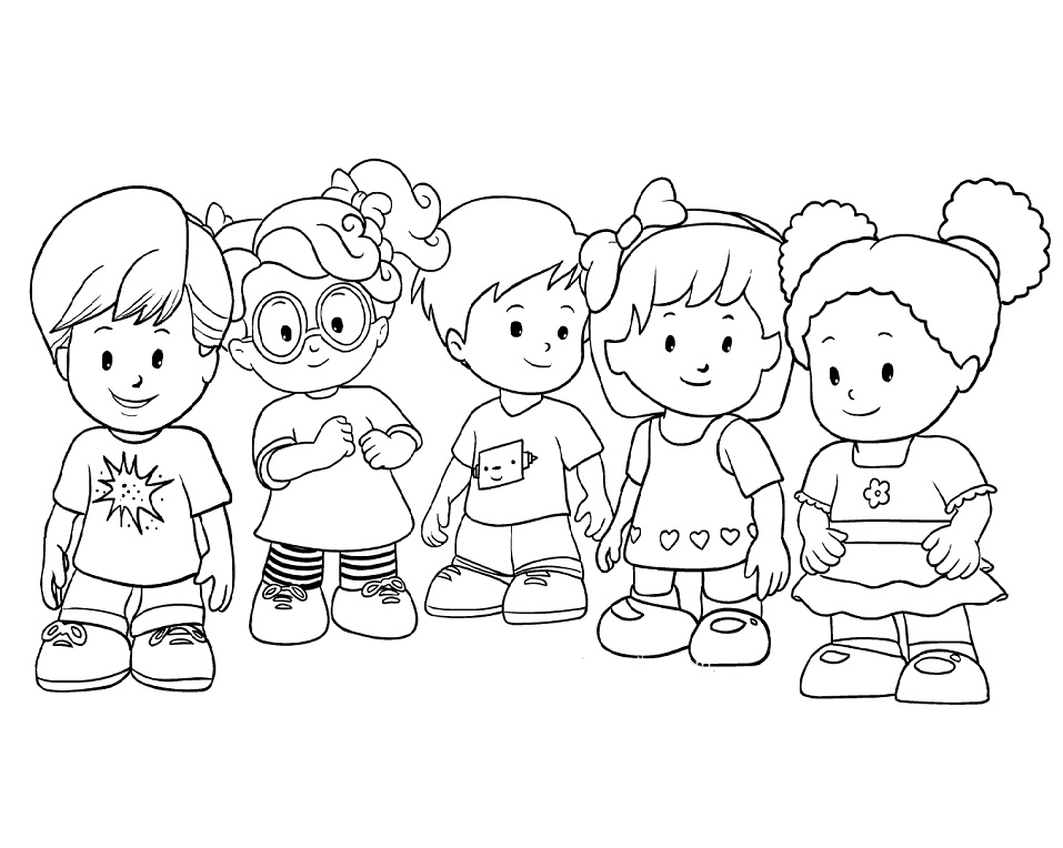 little people characters coloring page free printable coloring pages for kids