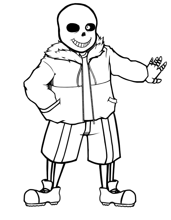Cool Sans Coloring Page Free Printable Coloring Pages For Kids