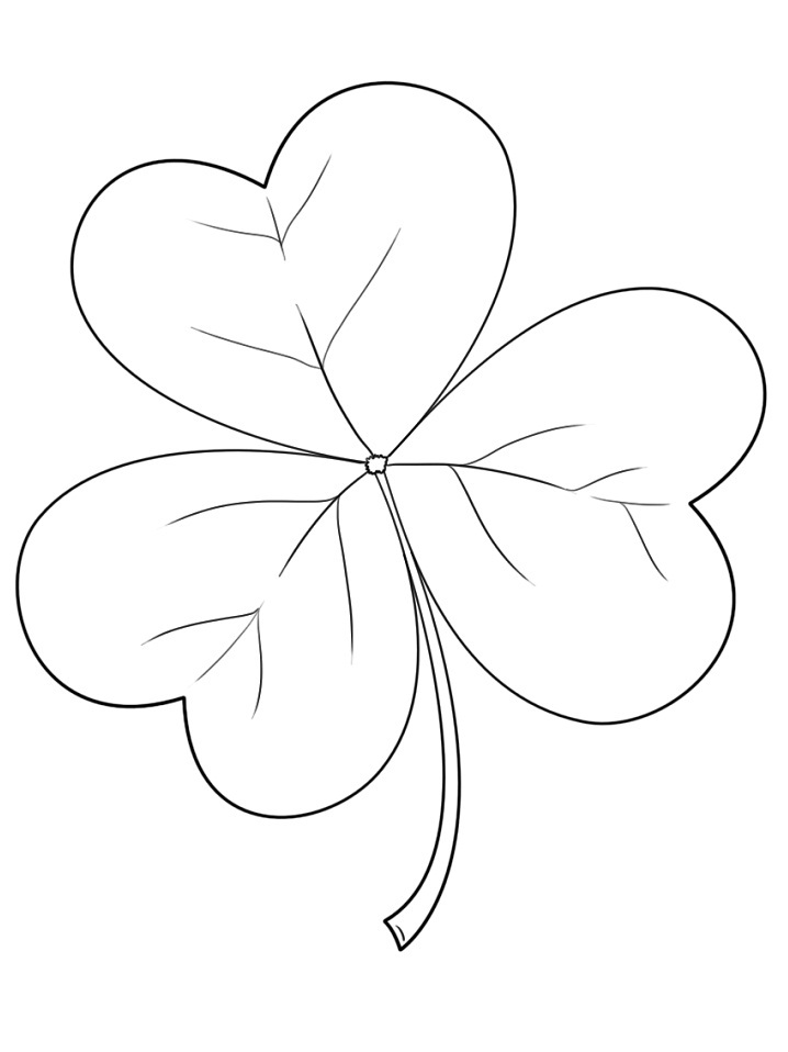 Irish Shamrock Coloring Page Free Printable Coloring Pages For Kids