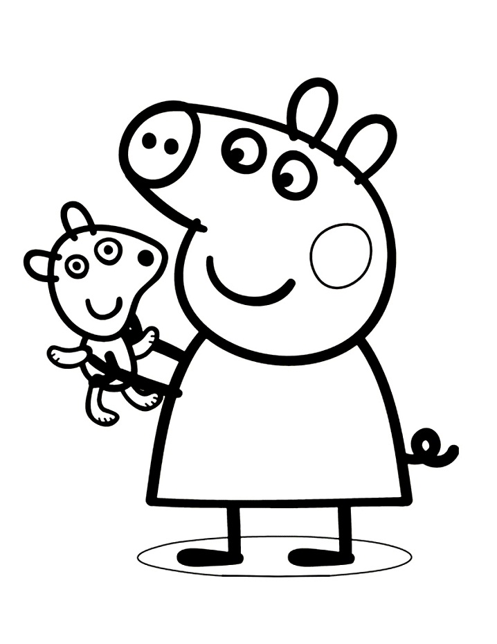Peppa Pig Coloring Book Pepper Pig Party Pack - Etsy