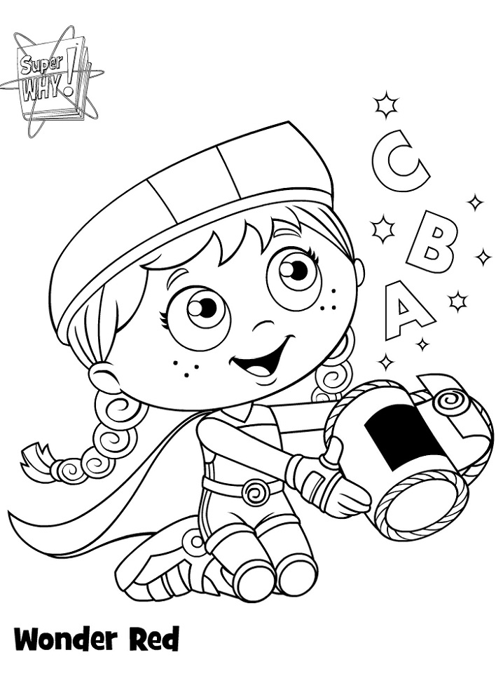 super why coloring pages