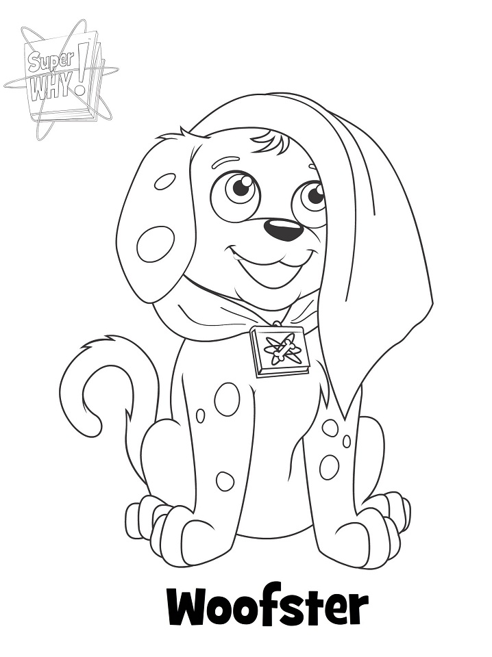 Super Why Coloring Page - Free Printable Coloring Pages for Kids